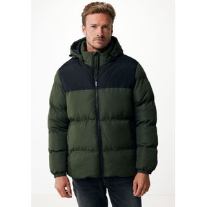 Mexx Korte Winterjas Met Afneembare Capuchon Groen Heren - Maat Xxl