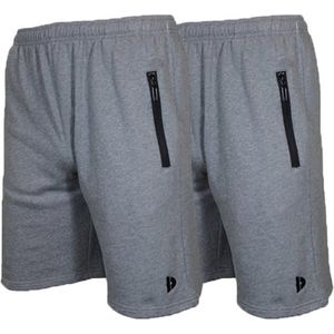 Donnay - Nick - Joggingshort - Silver-marl - 2-Pack