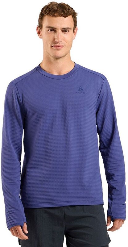 Odlo - Mid Layer Essential Thermal - Hardloopshirt - Blauw