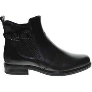Hush Puppies - Enkellaarsjes - Zwart - Leder - Met Zijrits