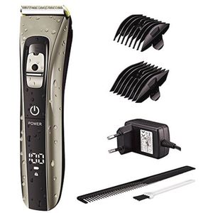 Professionele Draadloze Tondeuse voor Heren met Titanium Bladen en LED-Display