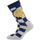 Ewers - Smiley - Sokken - Geblokt - Blauw