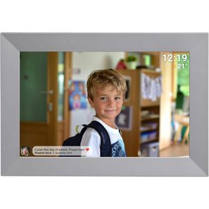 Digitale wifi-fotolijst 10,1 inch HD touchscreen met FRAMEO-software en draadloos delen