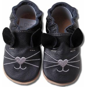 Hobea Babyslofjes Kat zwart