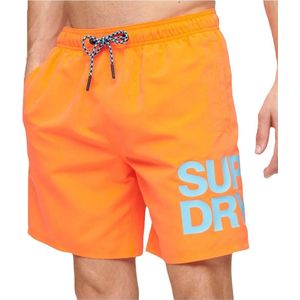 Superdry Sportswear Logo 17´´ Zwemshorts Oranje L Man