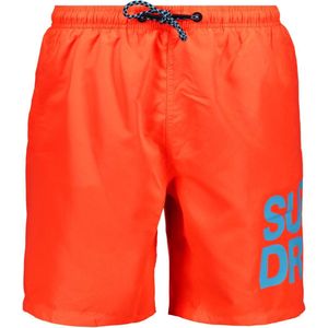 Superdry Broek Sportswear Logo 17 Swimshort M3010228a Hyper Fire Coral Mannen Maat - M