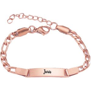 Baby/Kinder Armbandje Met Naam | Rosegoud | RVS | Jordan