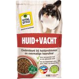 VITALstyle Huid+Vacht - Kattenbrokken - Ondersteunt Bij Huidproblemen En Extreem Verharen - Met o.a. Mariadistel & Heermoes - 4 kg