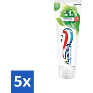 Aquafresh Tandpasta Anti-Caries 75 ml - Bulkverpakking - 5 stuks