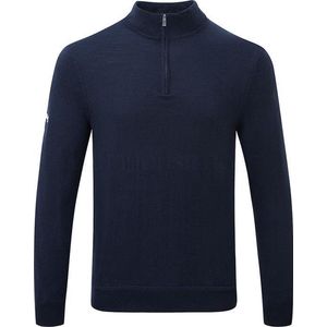 Callaway heren 1/4 zip windstopper merino wol navy - M