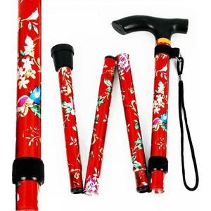 Zeynomax - Opvouwbare Wandelstok van Aluminiumlegering voor Mannen - Zwart - Draagbaar - 4 Secties - Wandelen - Kamperen - Bergbeklimmen - Lichtgewicht.