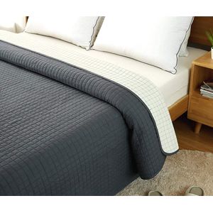 Sprei - Grijs - Katoen