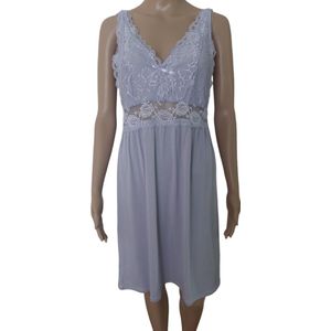 Dames - Nachtmode - Slipdress - Kleur Lichtpaars - Maat 42 - Moederdag - Kerst