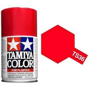 Tamiya TS-36 Fluorescent Red - Gloss - Acryl Spray - 100ml Verf spuitbus