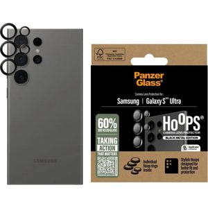 PanzerGlass Geschikt voor Samsung Galaxy S25 Ultra - Hoops Rings - Camera Lens Protector Zwart