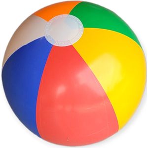 Strandbal - Strandspeelgoed - Opblaasbaar - Verschillende kleuren - Ø 33cm