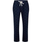 Happy Shorts Heren Pyjama Broek Lang Donkerblauw Gingerbread Kerst Print - Maat M