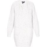 DreiMaster - Vintage Collection - Mini Jurk - Zacht Gebreid - Met Strikkragen