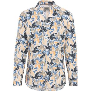 camel active Slip-on blouse met lange mouwen gemaakt van zuivere katoen - Maat womenswear-XL - Veelkleurig