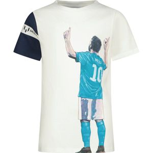 Messi Sky t-shirt Unisex T-shirt - Maat 152 - Real White