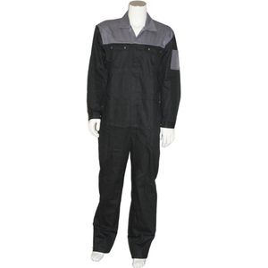Yoworkwear Overall 100% katoen 2-kleurig zwart-grijs maat 57