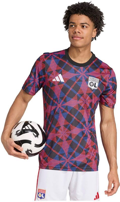 adidas - Olympique Lyon Pre Match Shirt - Zwart - Heren