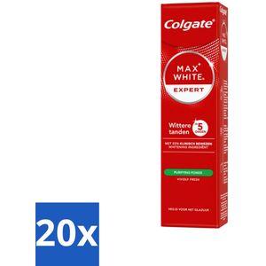 Colgate – Max White Expert Purifying Power – Tandpasta – 75 ml - Bulkverpakking - 20 stuks