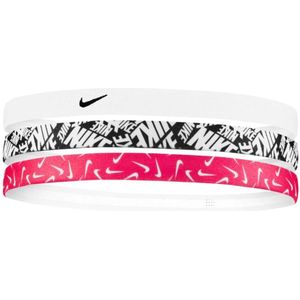 Nike - Hoofdbanden - Wit - Roze - Zwart - 3-pack