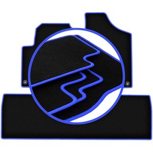 CARLUX-BLUE automatten voor: Seat Alhambra I minivan (1995-2010)