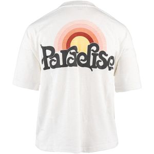 PJ Salvage Slaapshirt 'Striped Fields'  donkerblauw / geel / rood / offwhite