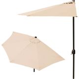 Balkonparasol - halve parasol - 240 cm - beige