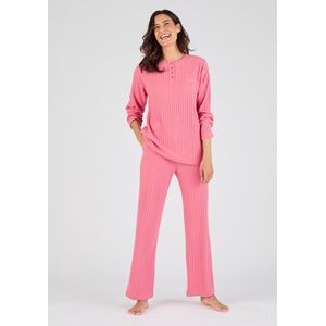 Damart - Thermolactyl pyjama van ribtricot - Dames - Roze - 34-36 (XS)