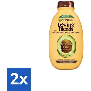 Garnier Loving Blends Avocado Olie en Shea Boter Shampoo 300 ml - Voordeelverpakking - 2 stuks
