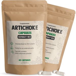 Cupplement Artichoke Extract 500mg Combideal 2x 60 Capsules - Artisjok - Darmgezondheid