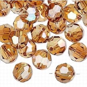 Swarovski Elements, 12 stuks Swarovski ronde kralen, 10mm, copper, (5000)