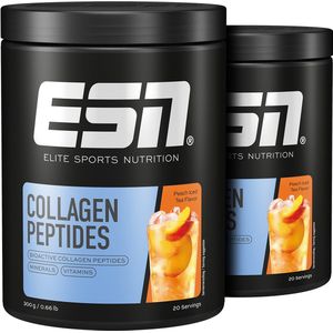 ESN - Collagen Peptides - Perzik Ijsthee - Collageenpoeder - 2 x 300 g - 40 Porties