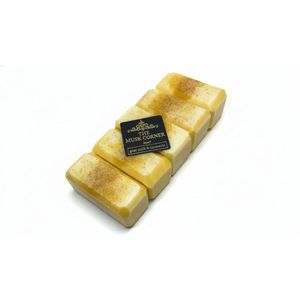 Set van 5 natuurlijke geitenmelkzeep met kurkuma – Hydraterend, verzorgend en geurvrij