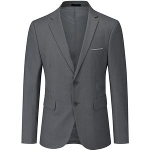 Allthemen Heren Pakjas Slim Fit Jas Blazer voor Zakelijk - Bruiloft Vrijetijdsblazer- S