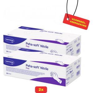 Hartmann medische nitrile handschoenen - Poedervrij - Blauw - Maat XS - 2x150 stuks voordeelverpakking