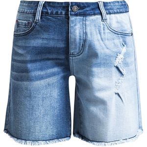 R.E.D. Rock-Engineered Design Lichtblauwe jeans short met destroyed detail - Dames - 27