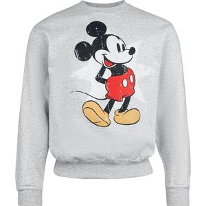 Mickey Mouse Mickey Retro Star Heren Sweatshirts - gemêleerd grijs - M
