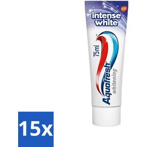 Aquafresh Tandpasta Intense White 75 ml - Bulkverpakking - 15 stuks