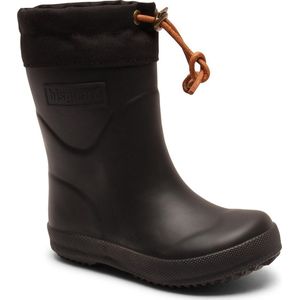 Bisgaard - Thermo - Regenlaars - Black - Natuurlijk Rubber - Zachte Lamswollen Voering