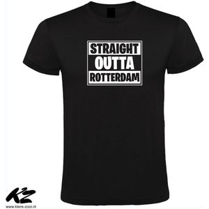 Klere-Zooi - Straight Outta Rotterdam [WIT] - Heren T-Shirt - 4XL
