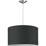 Home Sweet Home hanglamp Bling - verlichtingspendel Basic inclusief lampenkap - lampenkap 40/40/22cm - pendel lengte 100 cm - geschikt voor E27 LED lamp - antraciet