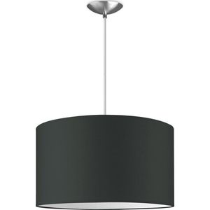 Home Sweet Home hanglamp Bling - verlichtingspendel Basic inclusief lampenkap - lampenkap 40/40/22cm - pendel lengte 100 cm - geschikt voor E27 LED lamp - antraciet