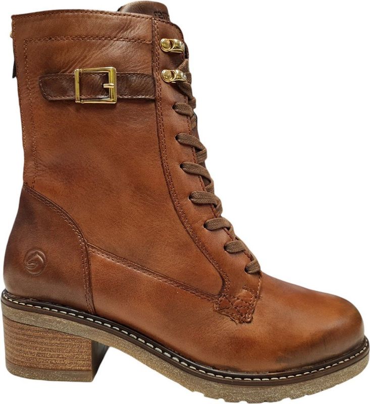 Remonte - D1A78 - Dames Veterboots - Bruin - Leer