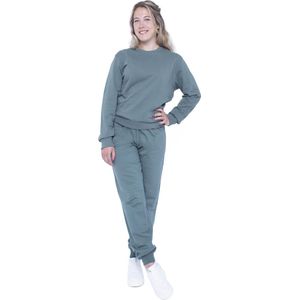 Joggingpak dames, Huispak dames groen -Maat M