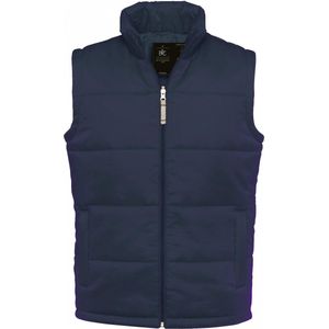 B&C Heren Volledige Ritssluiting Waterdichte Bodywarmer/Gilet (Marine)