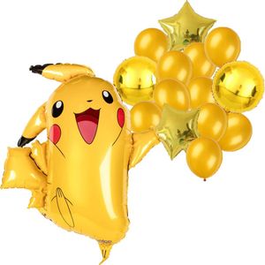 Pokemon ballon set - 62x78cm - Folie Ballon - Pokemon - Pikachu - Themafeest - Verjaardag - Ballonnen - Versiering - Helium ballon